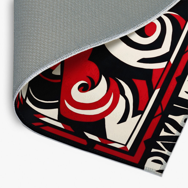 Sinister Swirl Indoor And Outdoor Area Rug, Rectangle 4' x 6'