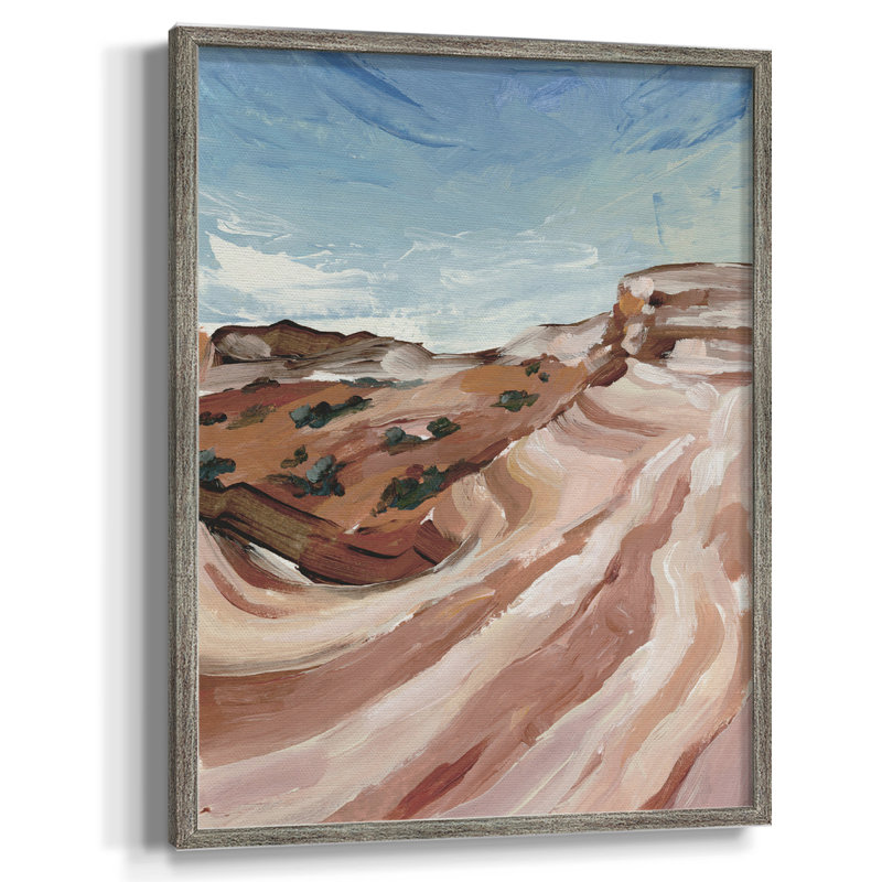 Impasto Plateau II, reproduction encadrée - bois massif, H 11 po x l 9 po
