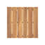 Table d'appoint en bois, style minimaliste, l 19,84 po x P 15 po, brun, table à assembler avec plateau à lattes, aspect l 19,84 po x P 19,84 po