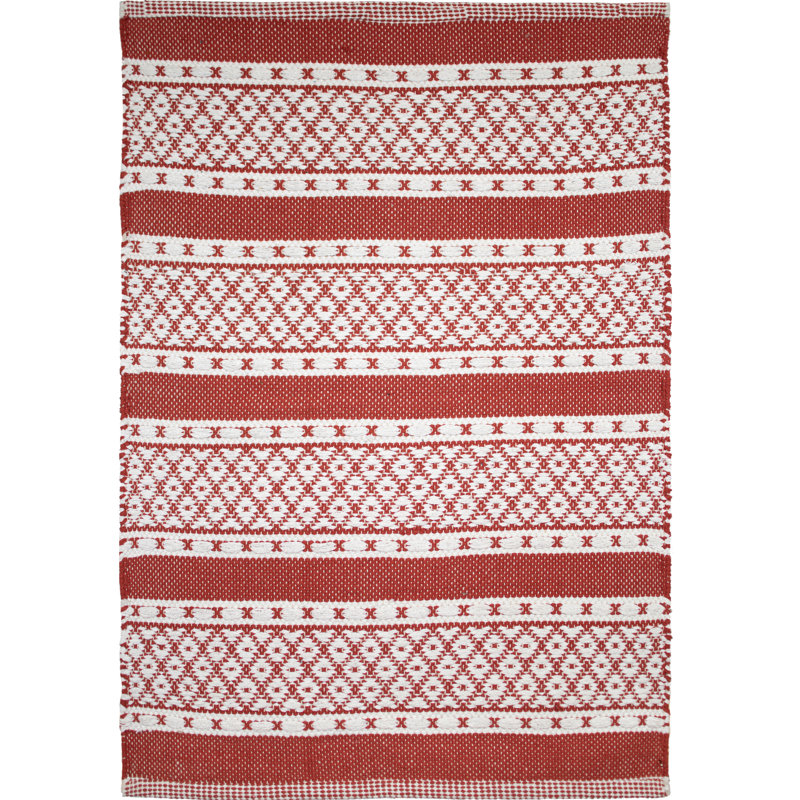 Tapis en coton Alizia, Tapis de couloir 2 pi 4 po x 7 pi 10 po