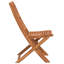 Solid Wood Garden Chair With Cushion Folding Chair Set