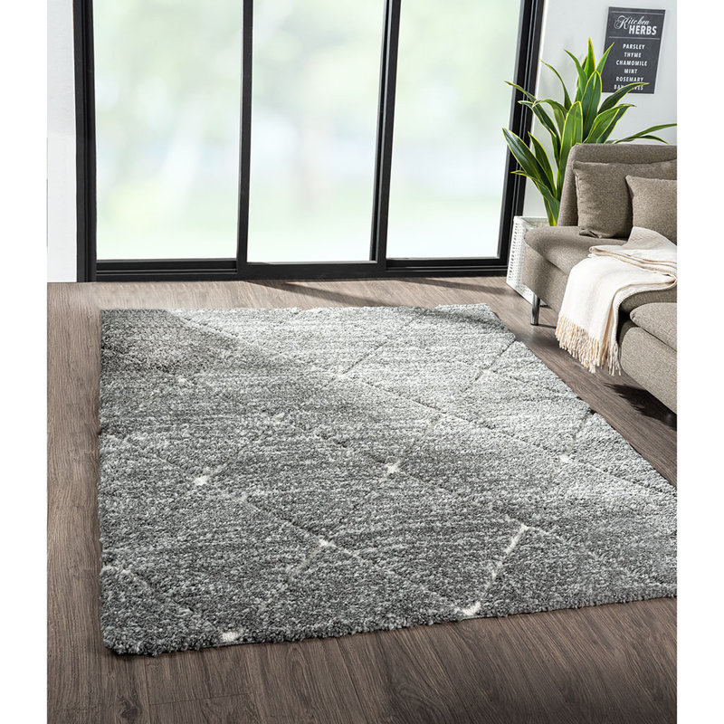 Tapis gris et crème Talas
