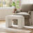 23.62" W Faux Cashmere Vanity Stool-2091631397