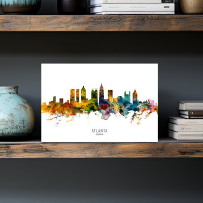 «Vibrant Atlanta Skyline», art contemporain urbain