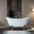 59" x 28" Clawfoot Soaking Acrylic Bathtub-51226569-51226568