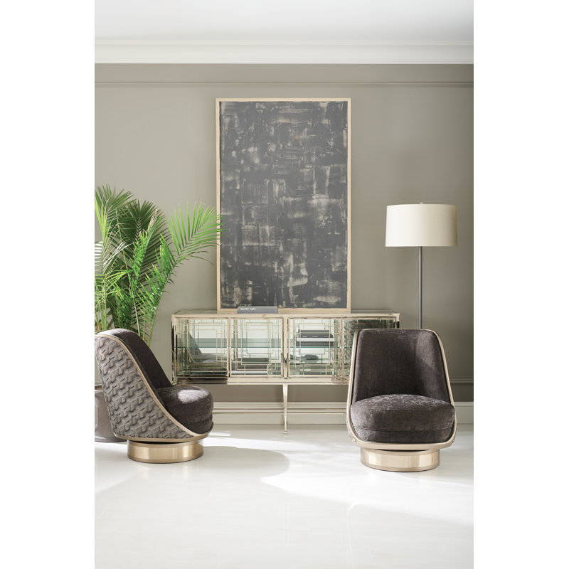 Caracole Upholstery Swivel Chair