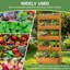 Lit de jardin surélevé vertical avec bacs à fleurs réglables, pot à fleurs en bois avec rotation d'angle, pot à fleurs et légumes autoportant pour balcon, patio et jardinage intérieur-282606503