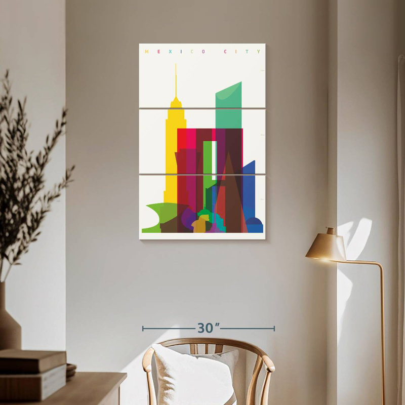Masam Vibrant Mexico City, 57" H x 36" W