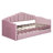 Twin Size Upholstered Daybed With Trundle-2135557925