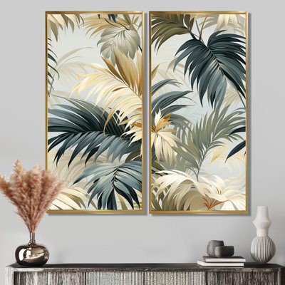«Whispering Palms Tropical» - Art mural tropical