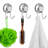 Double Suction Cup Hooks Vacuum Hook For Smooth Wall Surface Towel Robe Bathroom Kitchen Stainless Steel