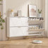 30 Pair Shoe Cabinet, Freestanding Shoe Storage with 4 Flip Drawers for Entryway, Hallway, Living Room