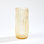 Pleated Glass Vase-Golden Flake