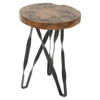 Brecksville Solid Wood Accent Stool