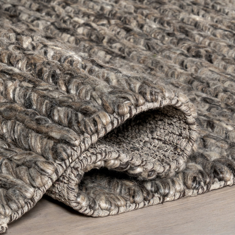 Tapis en laine tressé Penelope, Rectangle 7 pi 6 po x 9 pi 6 po