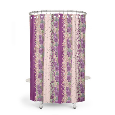 Potton Abstract Single Shower Curtain