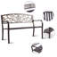 Kiser Metal Outdoor Bench