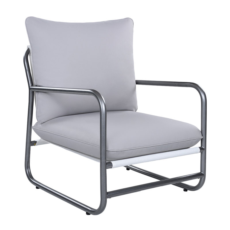 Fauteuil d'extérieur avec coussin amovible