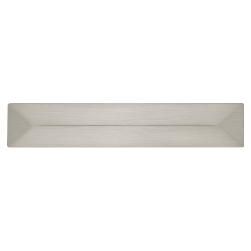 Poignée rectangulaire de la collection Bungalow - 3 po et 3-3 / 4 po Poignée d'armoire nickel satiné - Quincaillerie transitionnelle et côtière pour tiroirs et armoires