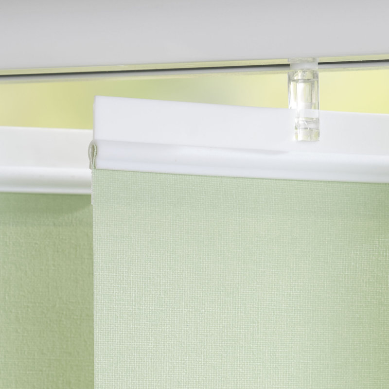 Blackout Vertical Blind, 12.7cm, Reed green, 180cm L x 100cm W
