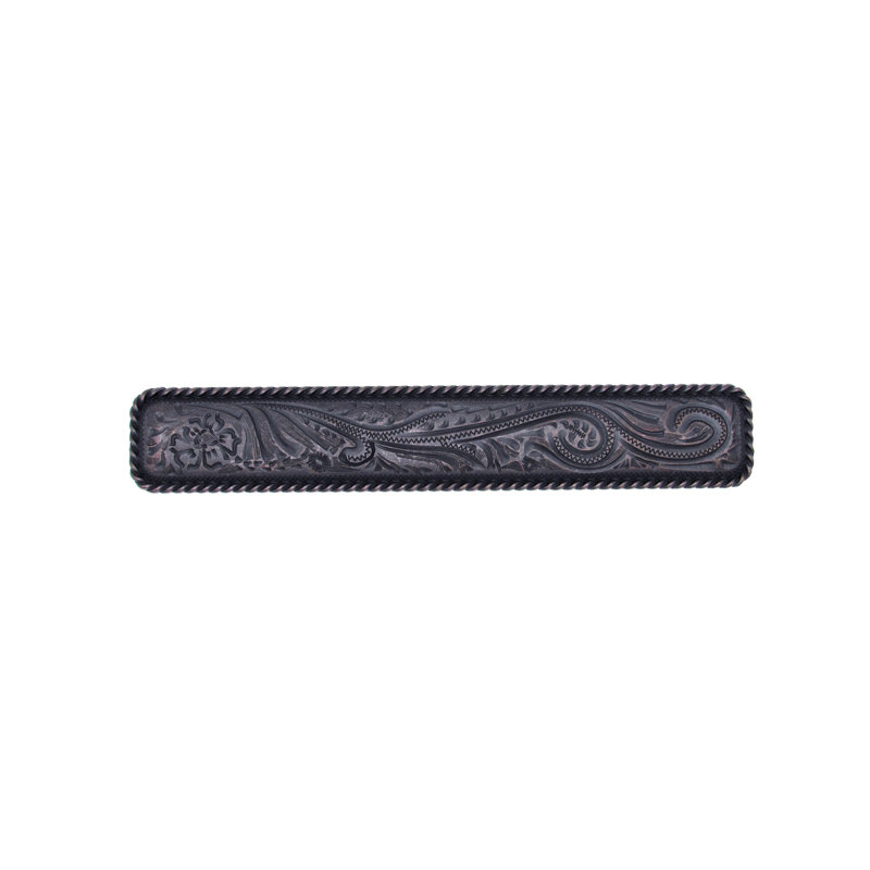 Poignée barre en forme de bouton, Bronze huilé