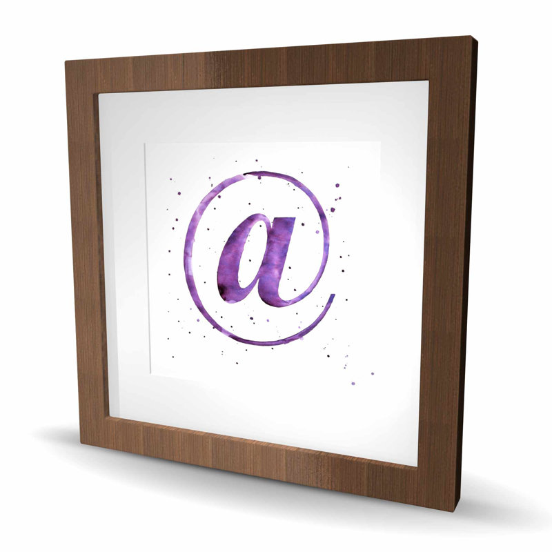 At - mauve, typo et symboles, impression matte encadrée | Décoration intérieure, Mauve, Brun