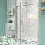 Porte de douche pivotante 1/4 po en verre trempé, l 56 à 60 po x H 71 po, configuration réversible, fermeture magnétique, résistance au design étanche-118281512