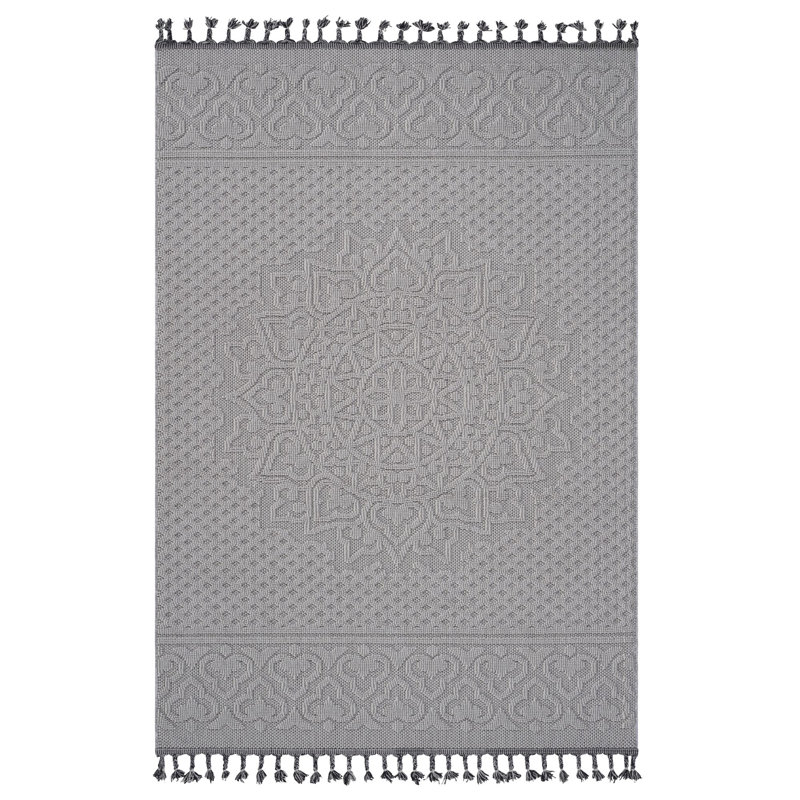 Tapis intérieur / extérieur Medallion, Rectangle 4 pi x 6 pi 2 po