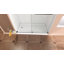 Porte de douche coulissante double sans cadre 55 po à l 60 po x H 76 po avec porte de douche réversible à installation latérale avec verre trempé de 5/16 po de style GVSC, film antidéflagrant Nano, noir mat-86753089