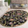 Hollander Hand-Hooked Wool Black Area Rug