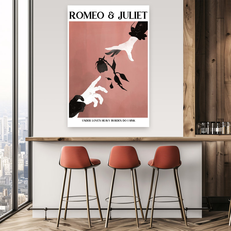 «Shakespeare Classics I Abstract Classic Rose Landscape Nature», reproduction d'art murale, 60" H x 40" W