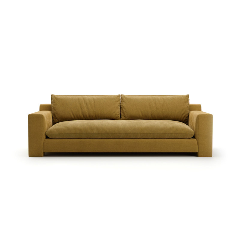 Devon 98" Sofa Camel, 26.5" H x 98" W x 39.75" D