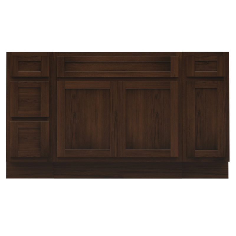 60'' Single Bathroom Vanity Base Only, Brown
