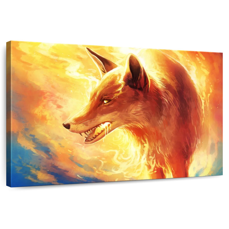 Brampt Fire Fox, 20" H x 30" W