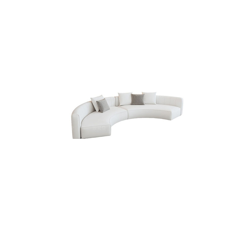 Canapé semi-circulaire, H 27,56 po x l 125,98 po x P 64,96 po, 5