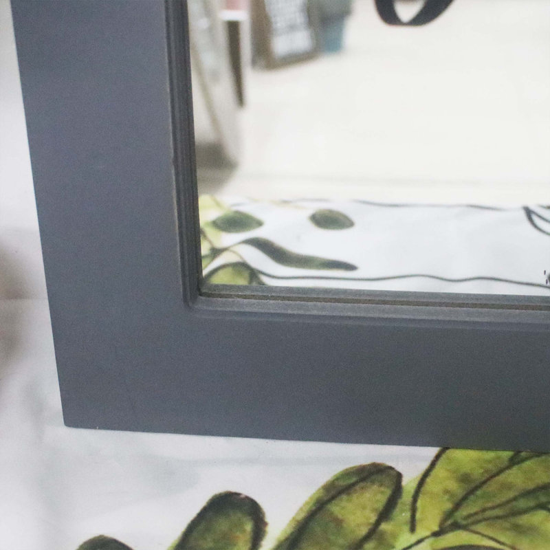 Darnella Flat Mirror, Gray