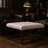 28" Square Ottoman, Tufted Footstool For Living Room, Upholstered Coffee Table With Metal Frame, Faux Leather, Ivory-1200695717