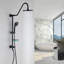 Système de douche complet en acier inoxydable avec valve brute