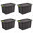 Sterilite Latching Tuff1 Stackable Storage Tote Bin w/ Latch Lid-104713201-104713200