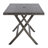 Ched Rectangular Wicker/Rattan Outdoor Folding Dining Table-2060669083