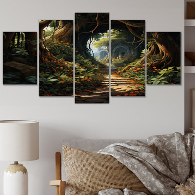 Habecker - impression sur toile de paysages - 5 panneaux
