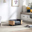Style scandinave, lit surélevé pour chat et chien, dossier en bois cintré, gris foncé, coussin en velours, respirant, facile à assembler, animal de compagnie en une minute, look contemporain, structure solide, minutes en mousse rebondie