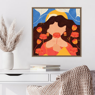 «Modern Woman», reproduction encadrée sur toile par Shriya Bhattacharya