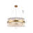 Transitional 18 Light Round Glass Rod Chandelier-48402963