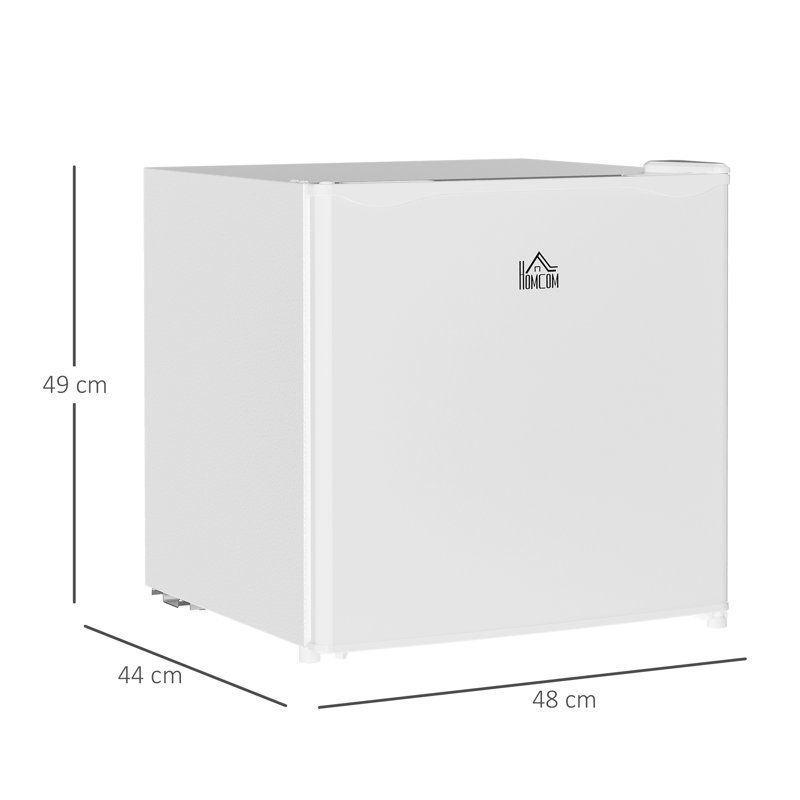 Brayden Studio 46m³ L Countertop Mini Fridge, Cream White