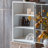 Walnut + White Manufactured Wood Display Cases