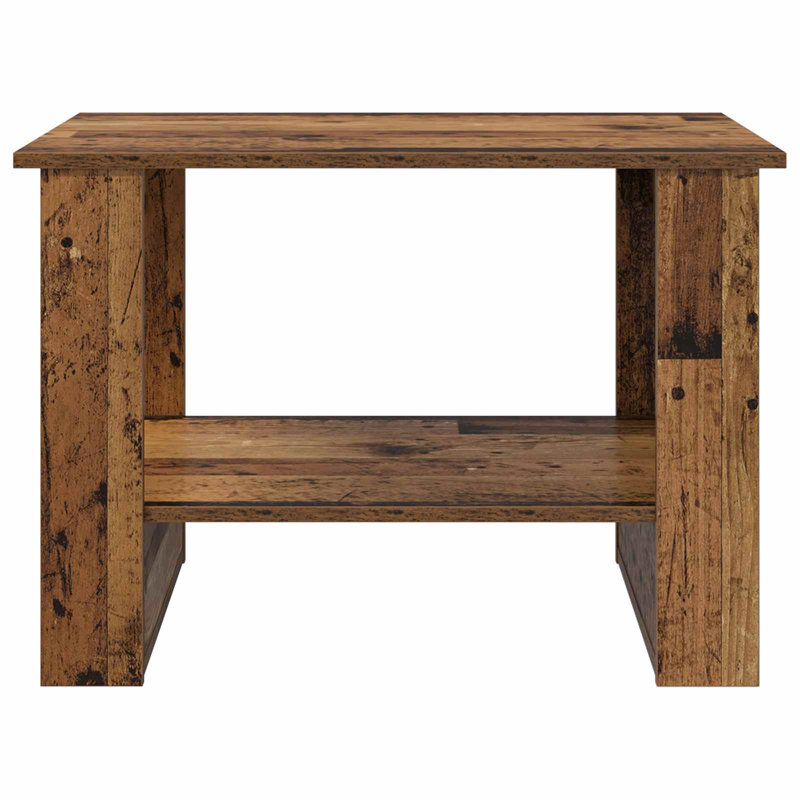 Coffee Table with Storage, Old Wood, 50cm. H x 72cm. L x 50cm. W