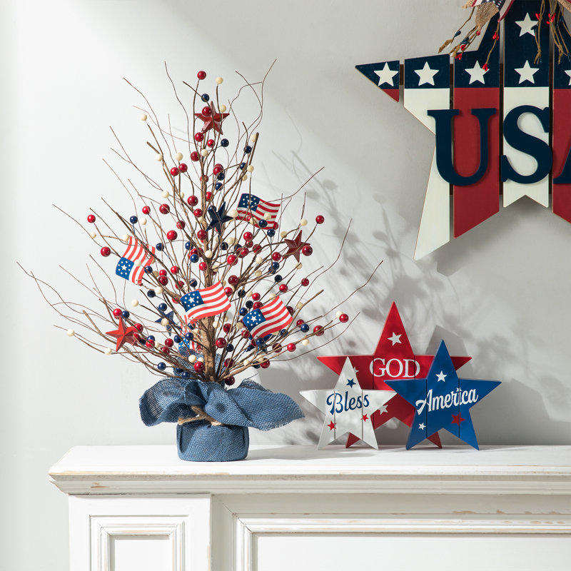 Patriotic/American Berry Table Tree