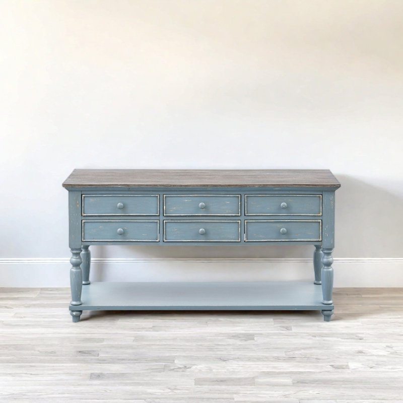 Retro Practical Multifunctional Console Table, 30.71" H x 59.06" W x 15.75" D