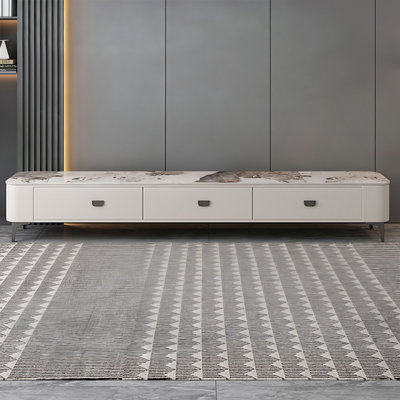Light Luxury Stone Manufactured Wood TV Stands